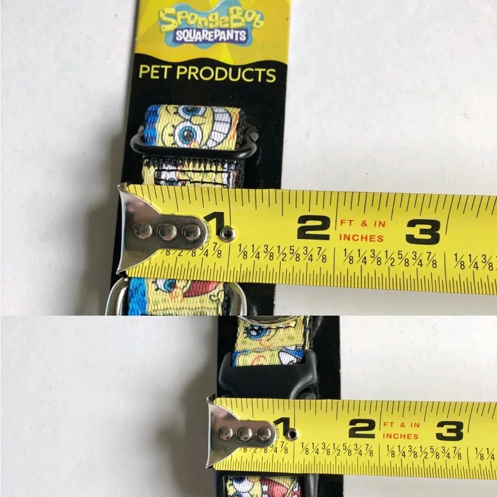2/$20 NEW NICKELODEON Dog Collar SPONGEBOB SQUAREPANTS LARGE 15”-26” Neck Size